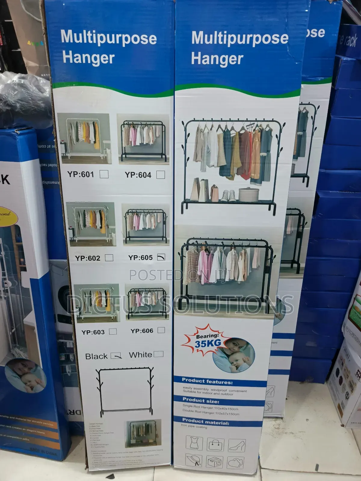 2 Pole and 1 Flat Hanger Wardrobe