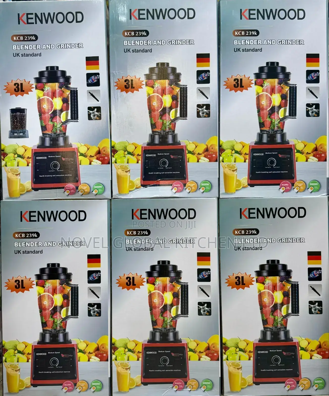 Kenwood 4l Blender Grinder With Extra Jar