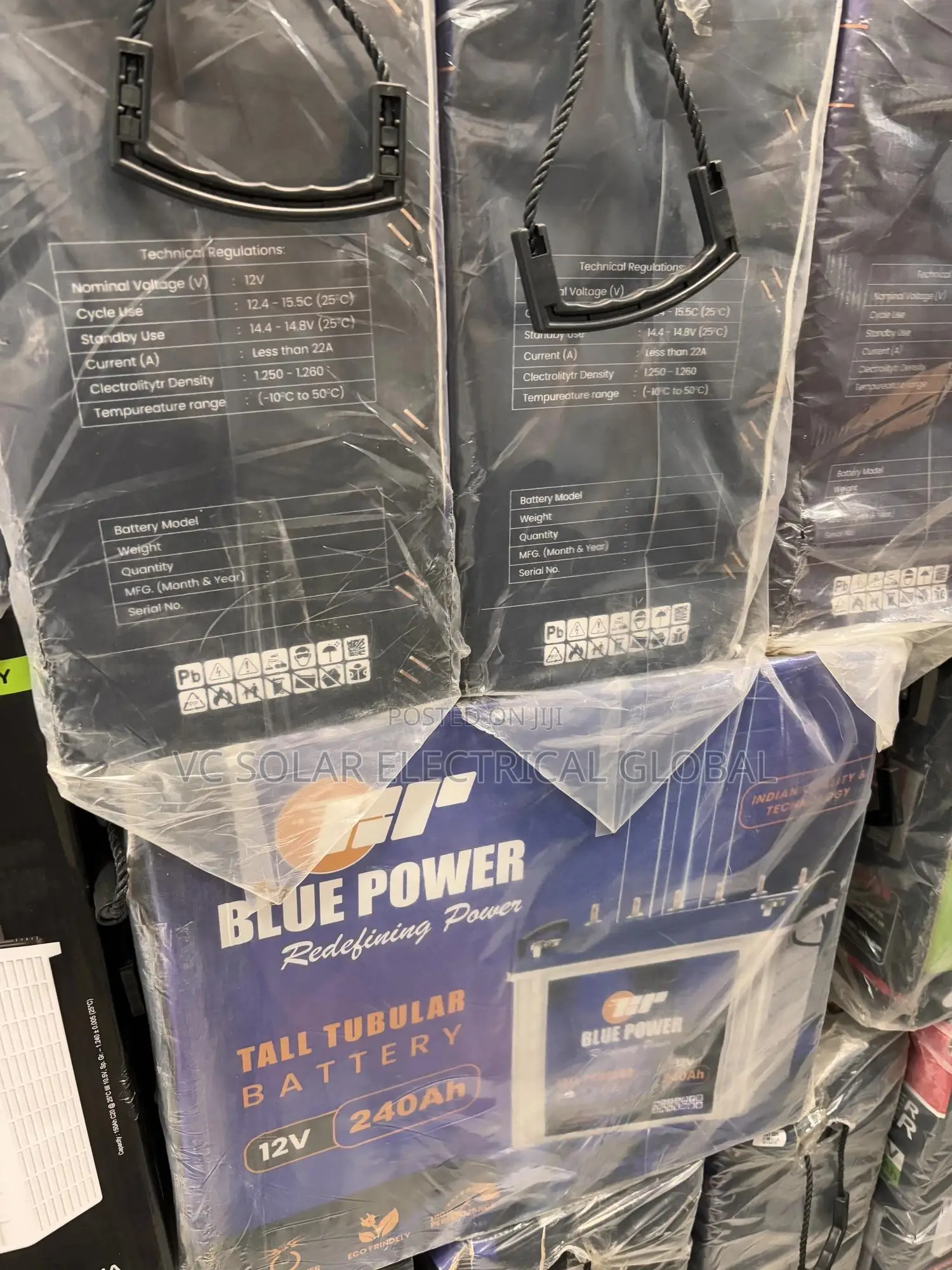 Blue Power 12v/240mah Tubular Battery With Best Durable Life