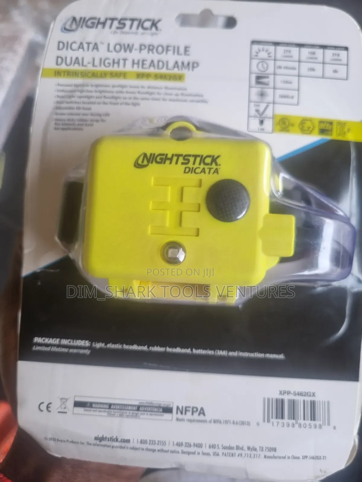 Nightstick Dicata Intrinsically Safe Low Dual-Light Headlamp