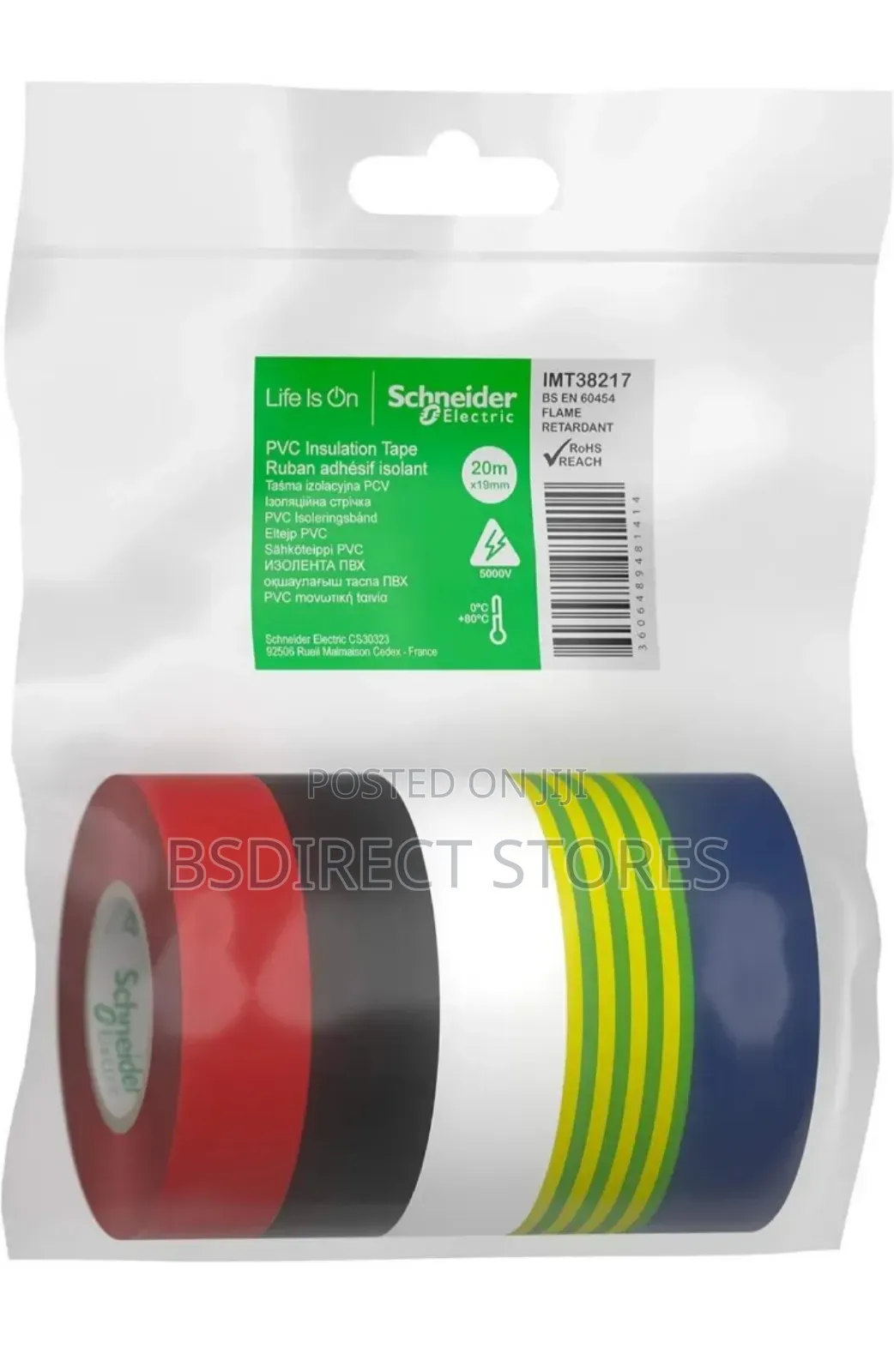 Schneider Electric 5x19mmx20m Self Adhesive Insulation Tape