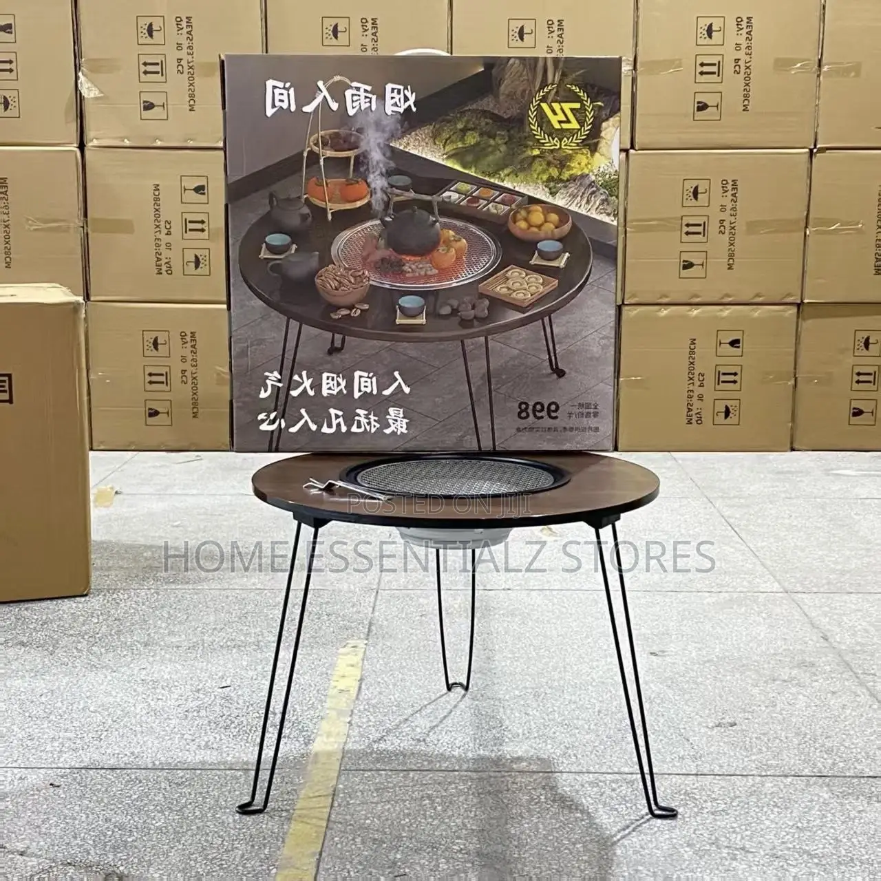 Outdoor Foldable Barbecue Grill Table