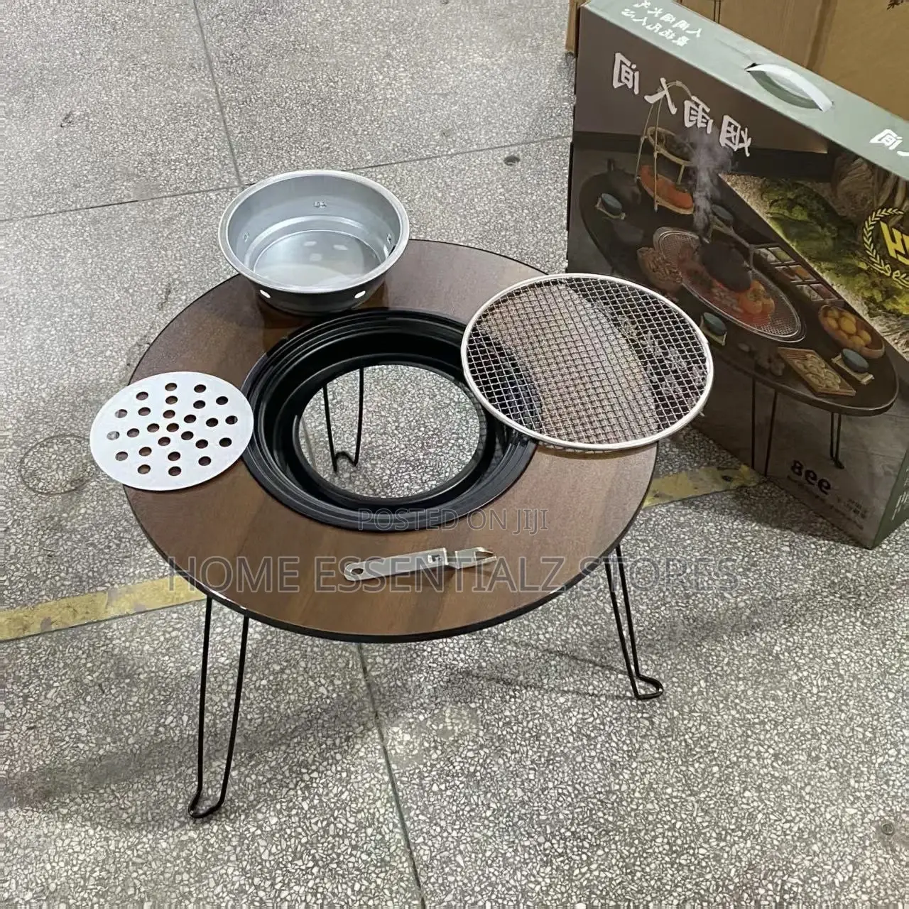 Outdoor Foldable Barbecue Grill Table