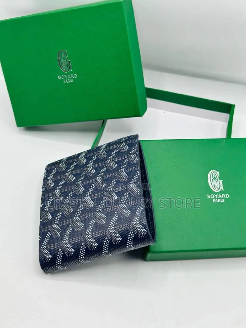 Goyard Quality Luxury Men Genuine Leather Wallet