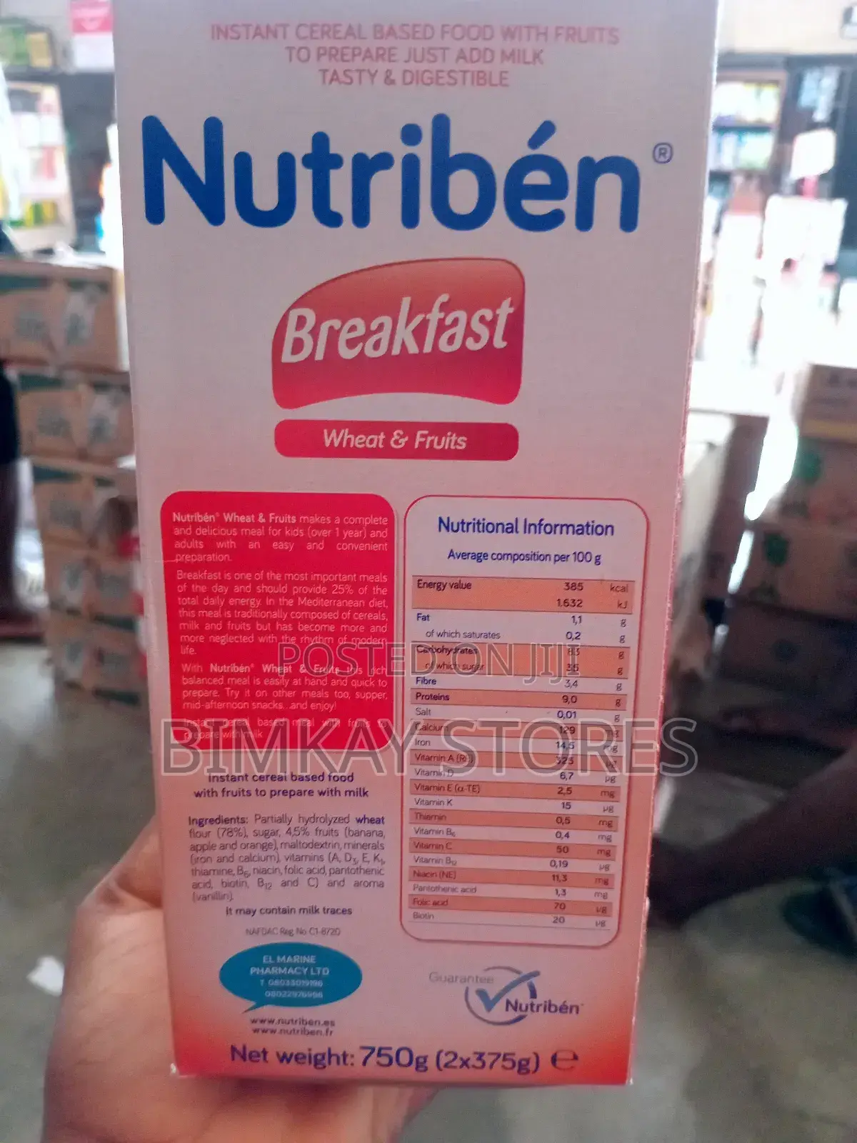 Nutriben Breakfast Food for 12 Months Plus Babies.