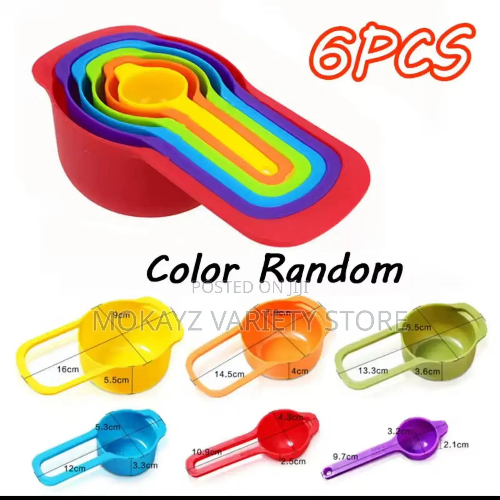 6pcs Plastic Measuring Cup/Spoon Set /Souvenir/Gift Item /