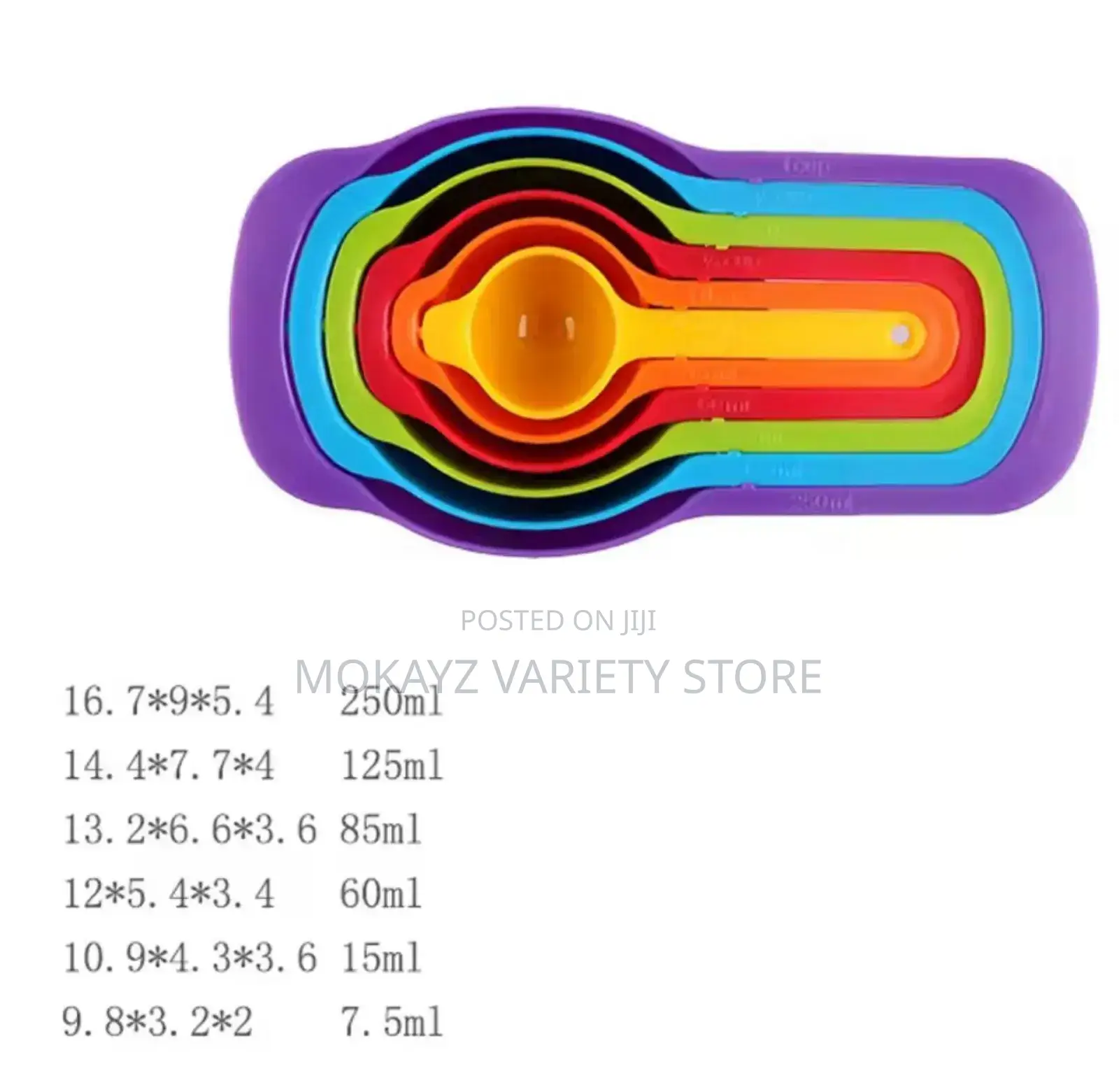 6pcs Plastic Measuring Cup/Spoon Set /Souvenir/Gift Item /