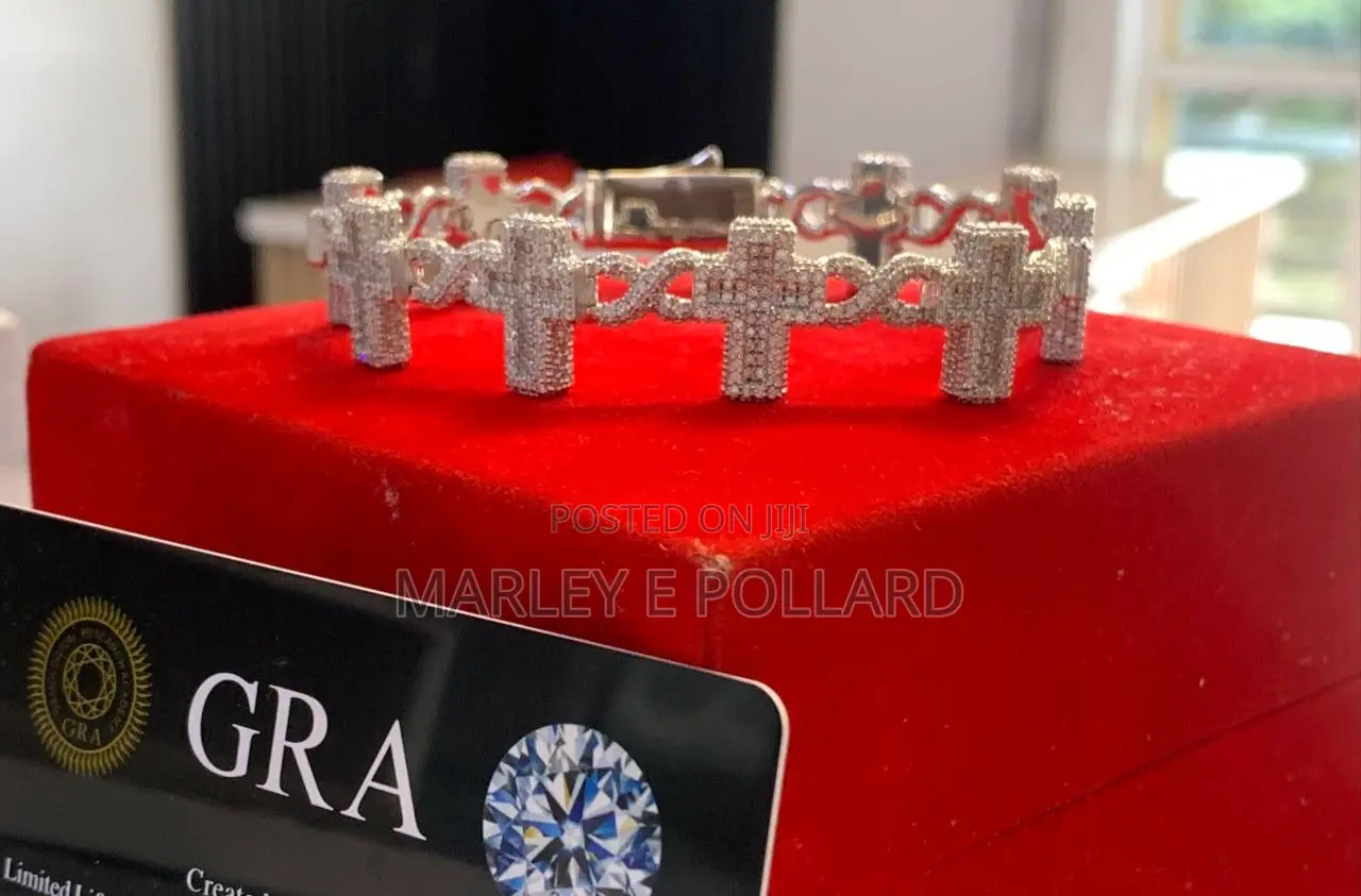 Infinity Cross Bracelet Moissanite