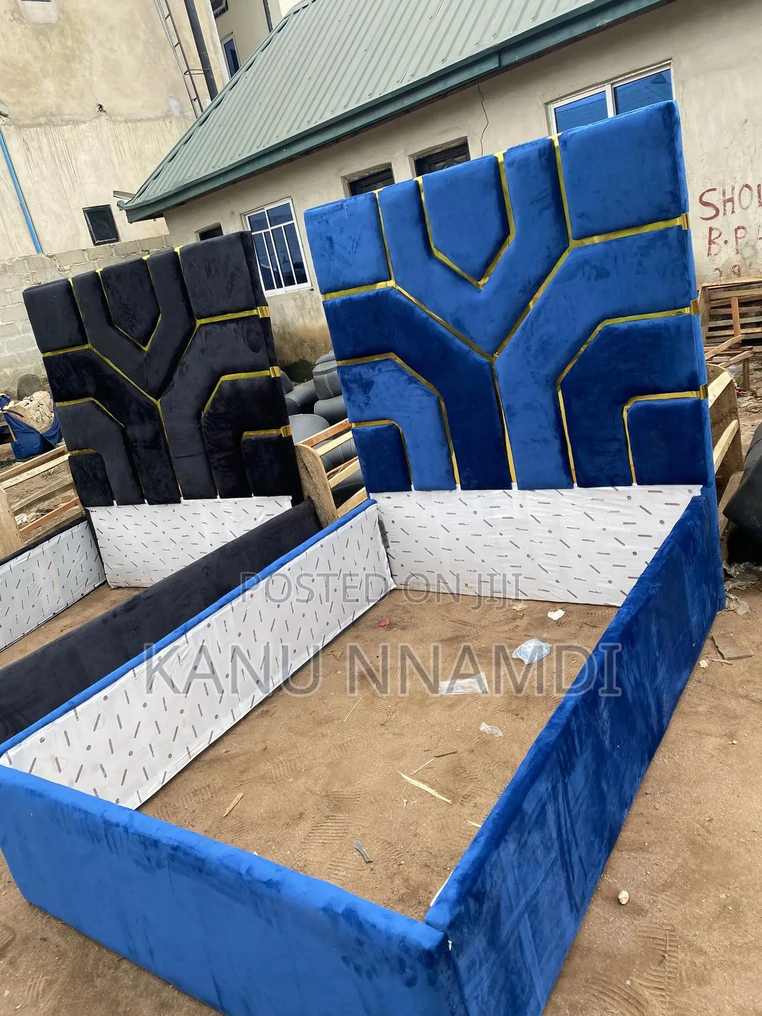 One Set of Chairs Bed Stand Tv Console