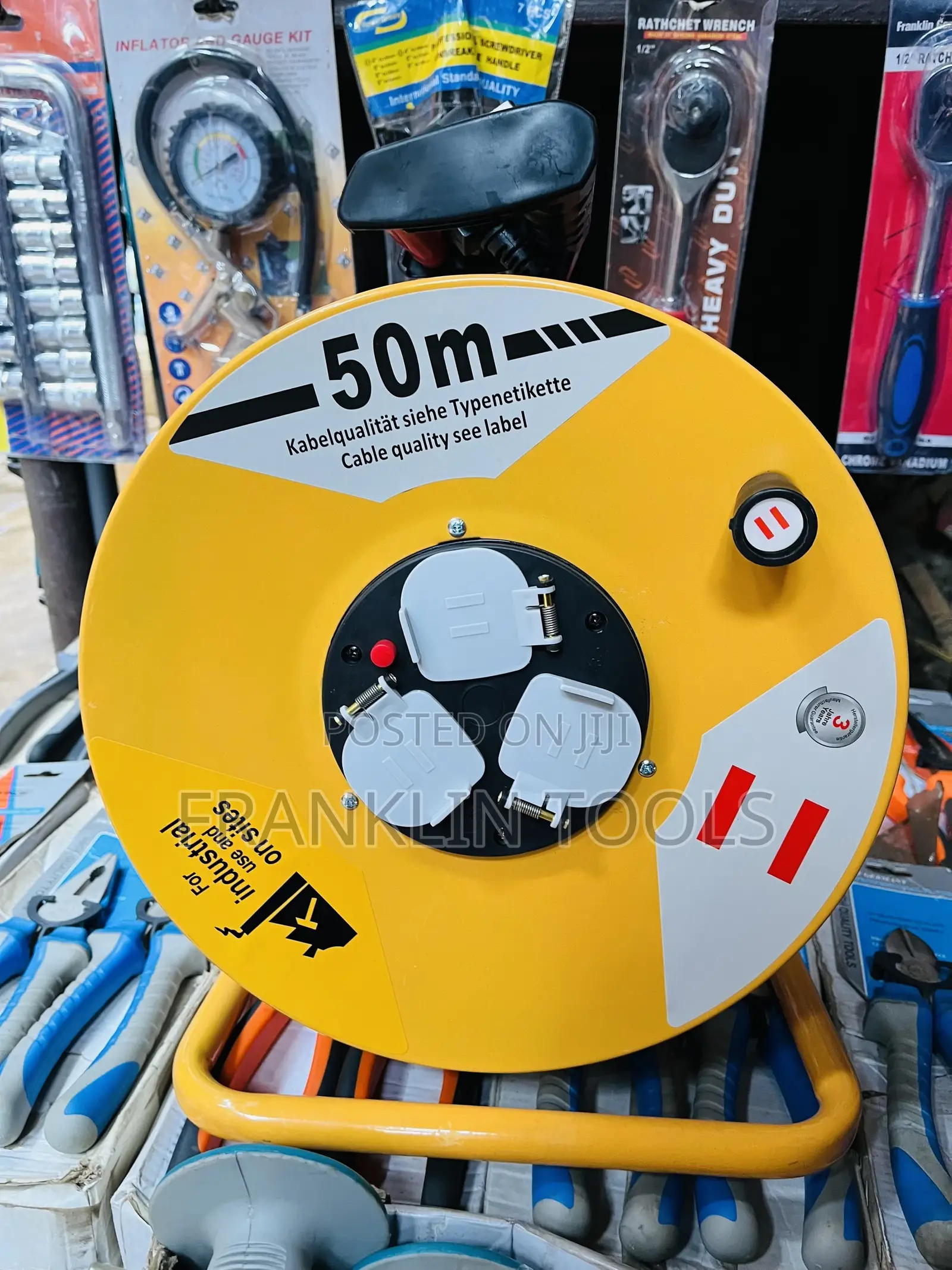 Extension Cable Reel 2”Pin 240v/50m 3”Pin 50m