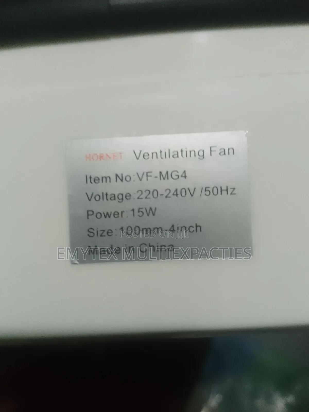 Hornet Extractor Fan Toilet