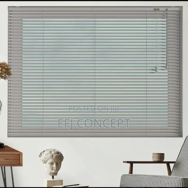 Putty Pin Stripe 50mm Venetian Window Blind
