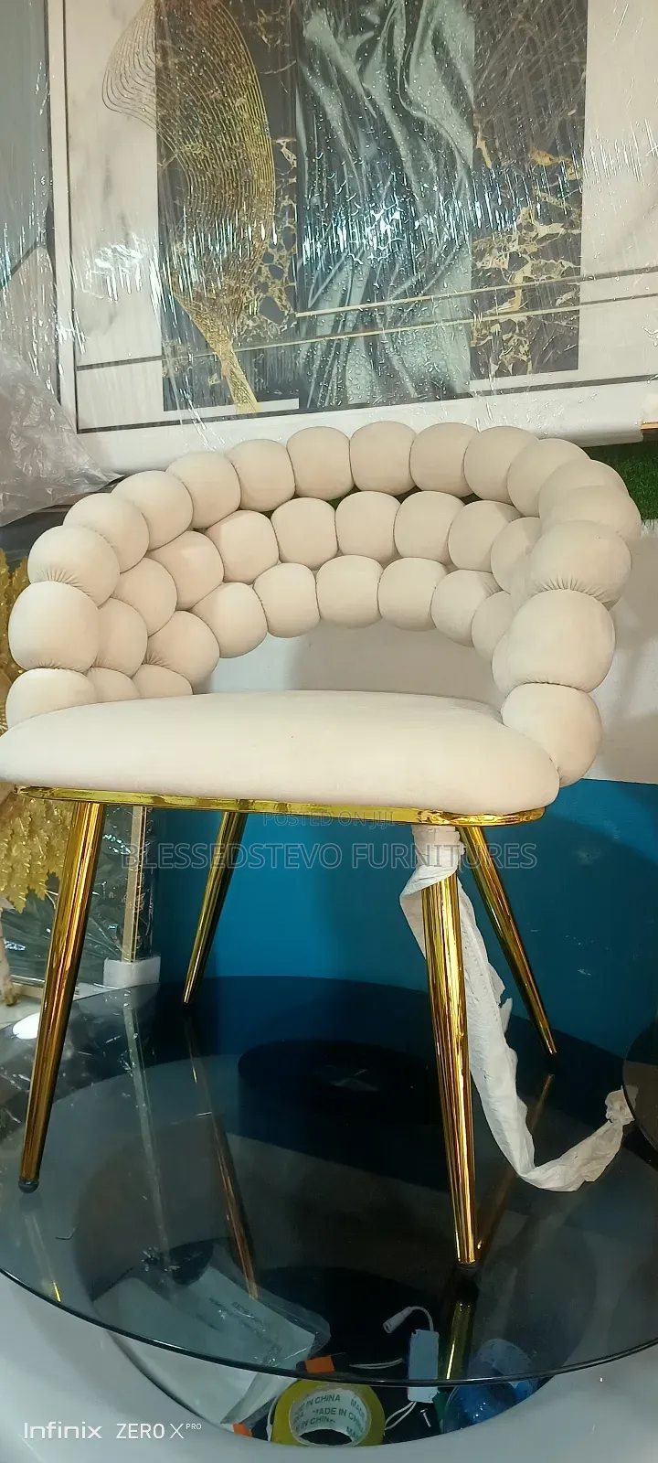 Luxury Chair Cream Color