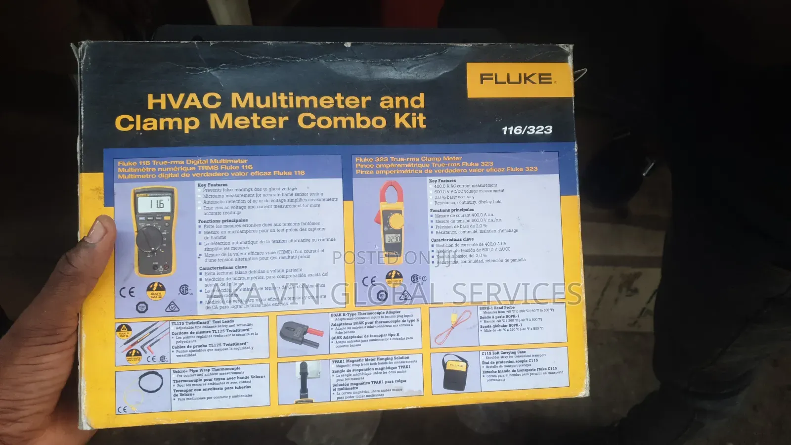 Fluke 116/323 Kit True-RMS Ac/Dc Hvac Multimeter