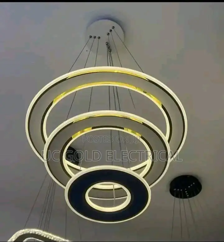 New Line Led Chandelier Modern Hotel Hall Pendant Light