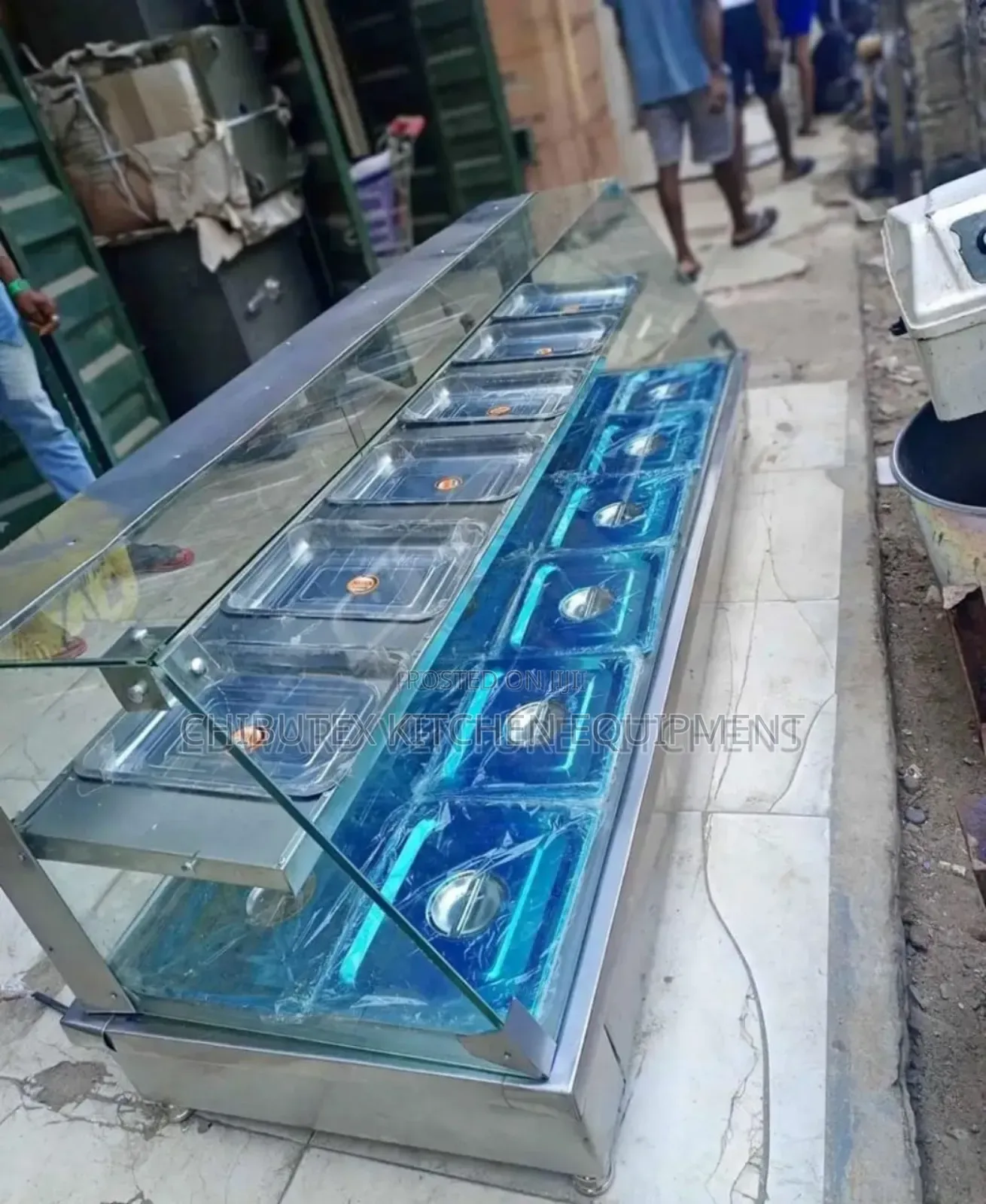 Industrial Food Display Warmer 12 Plates