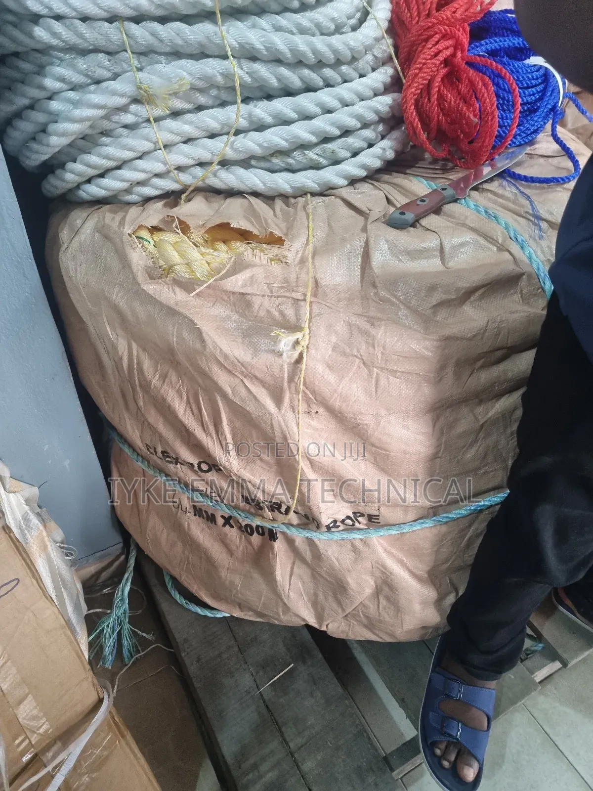 8 Strands 64mm Polyester and Pp Mixed Mooring Rope