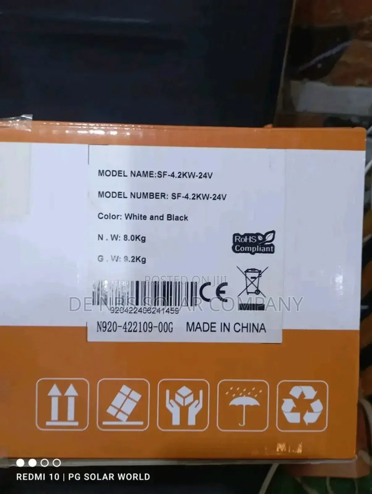 Sunfield Hybrid Solar Inverter 4.2kva by 24v