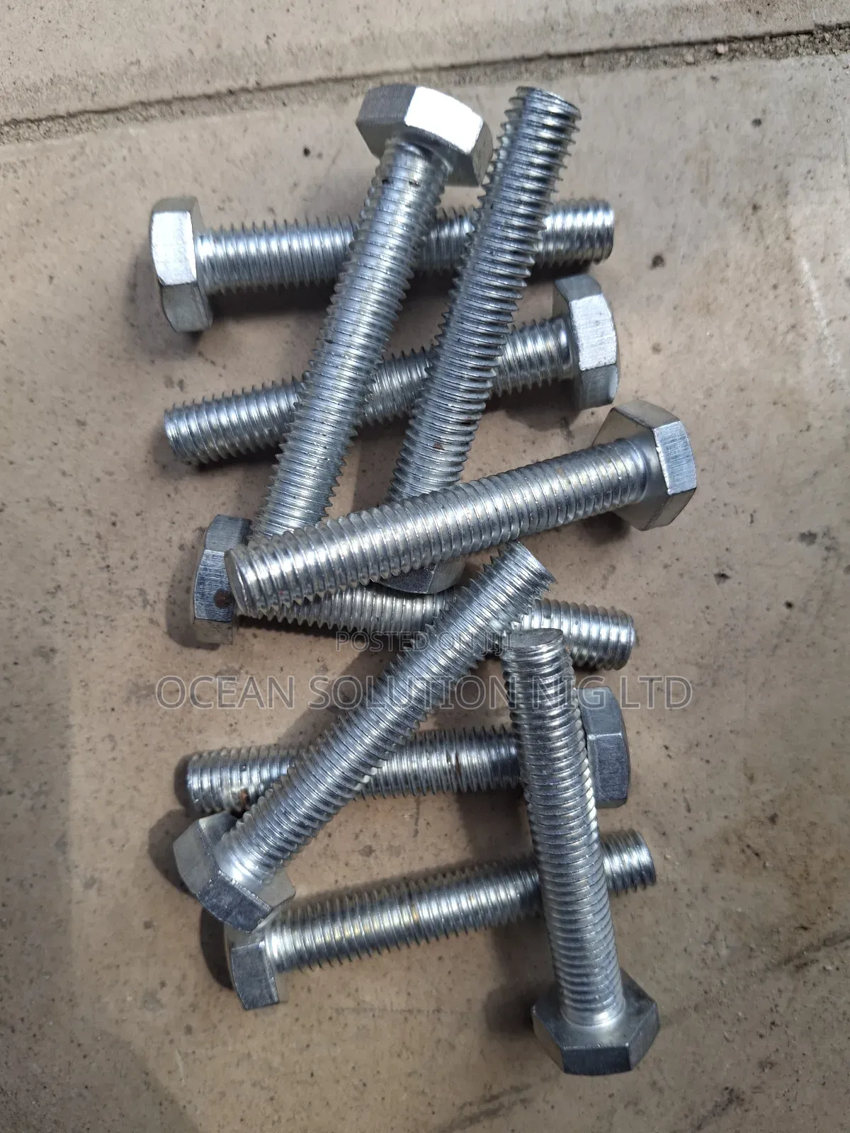 10mm X 60 Bolt With Nut/ M10x60 Bolt/ 21/2" Bolt With Nut