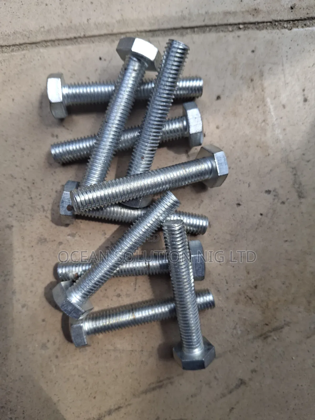 10mm X 60 Bolt With Nut/ M10x60 Bolt/ 21/2" Bolt With Nut