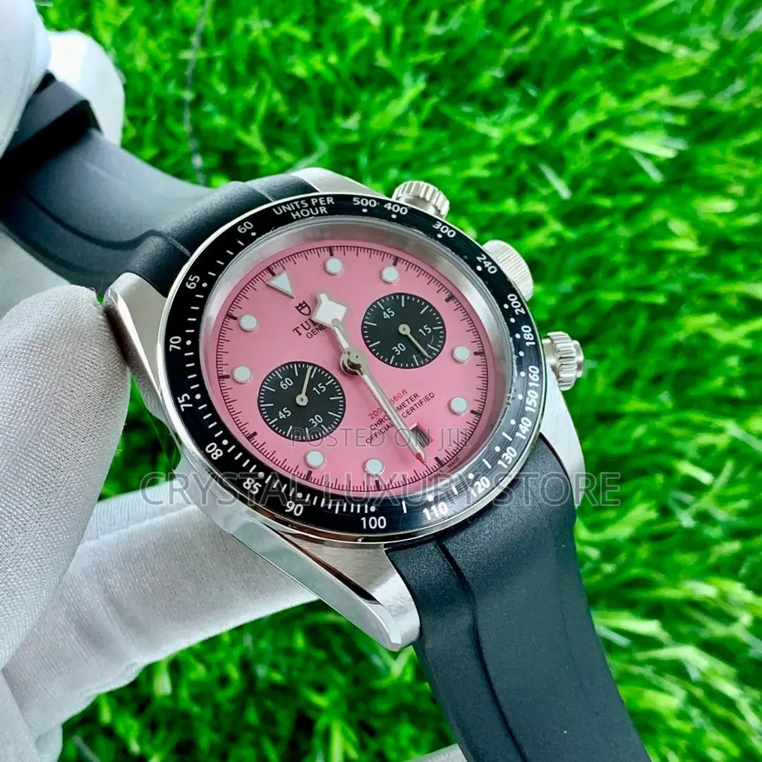 Tudor Quality Luxury Men Rubber Strap Wristwatch