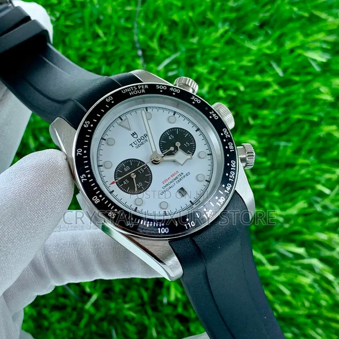 Tudor Quality Luxury Men Rubber Strap Wristwatch