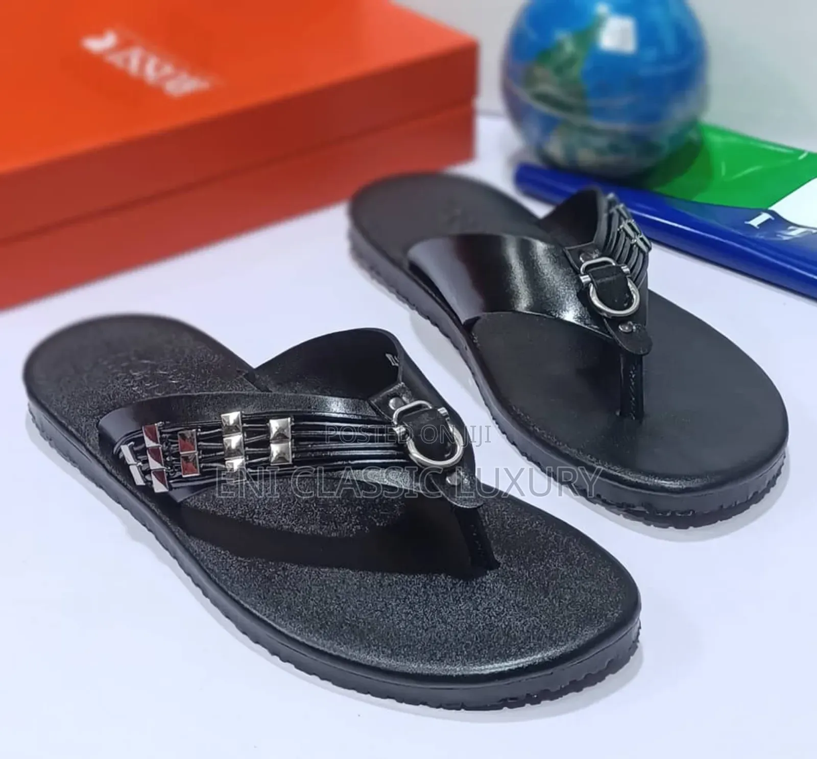 Pure Leather Slippers Original Made In Italy Rossi