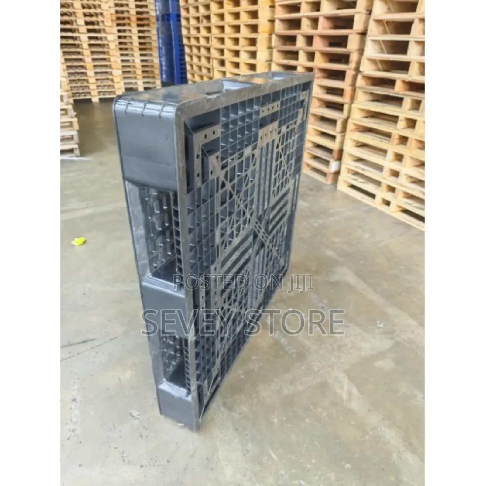 Plastic Pallets Black - 1200 X 1000 X 150mm