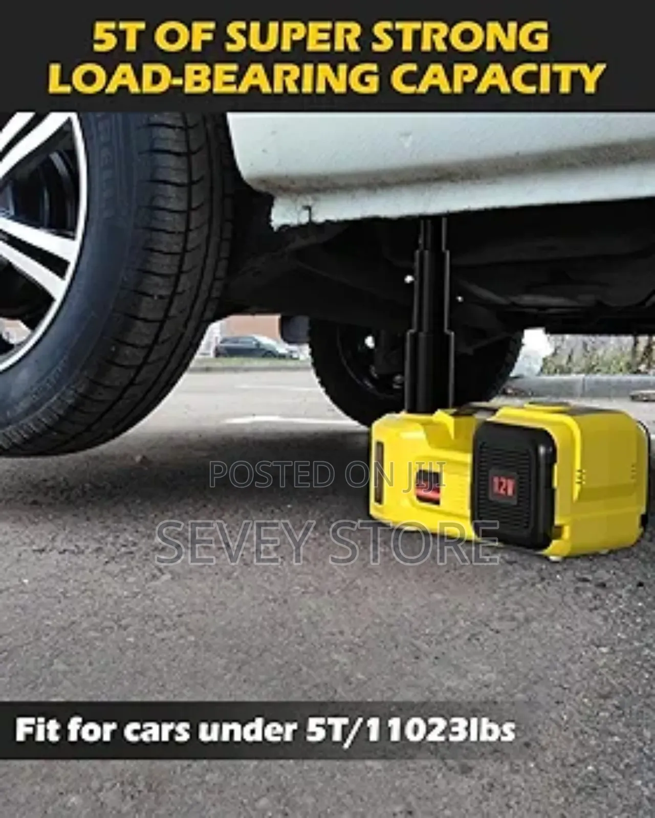 Electric Car Jack, 5 Ton 12v Digital Display Electric