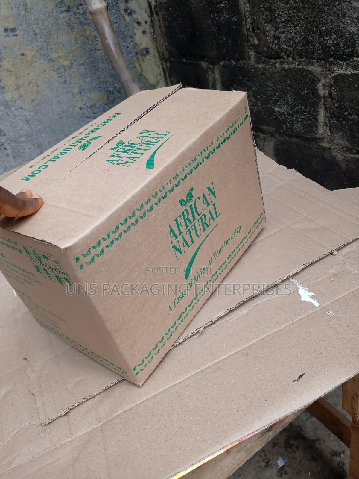 Simple One Color Screen Print Carton