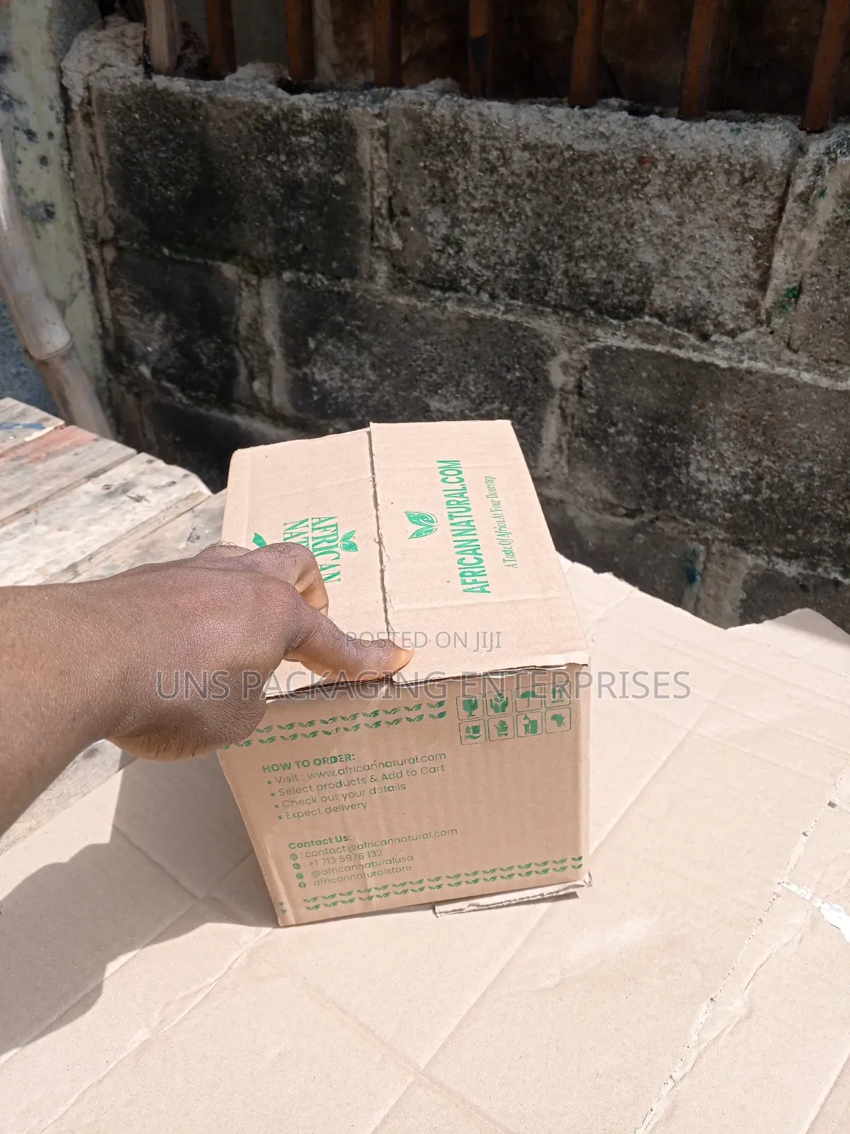 Simple One Color Screen Print Carton