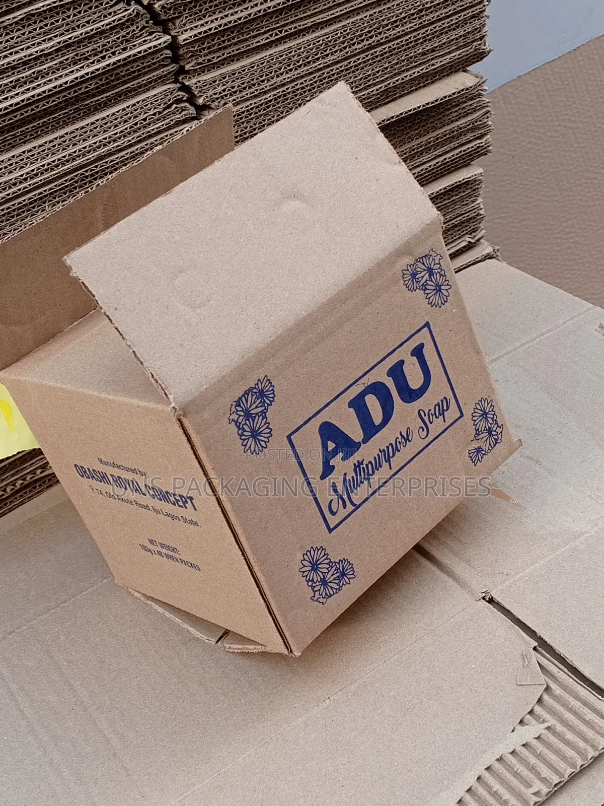 Currogated Soap Carton