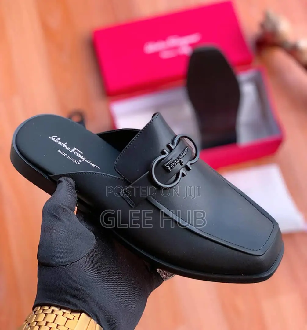 Salvatore Ferragamo Matte Half Shoe for Men