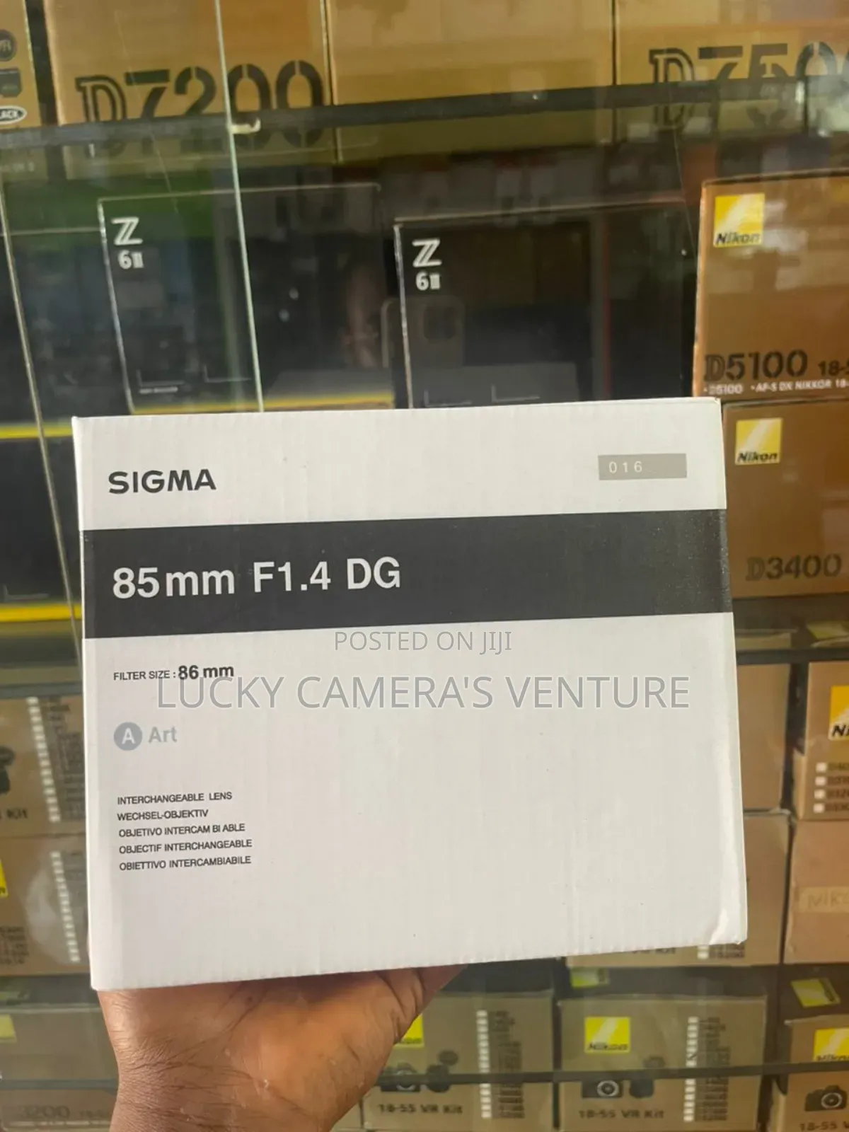 Lens, for Nikon Sigma 85mm,F1.4 Dg