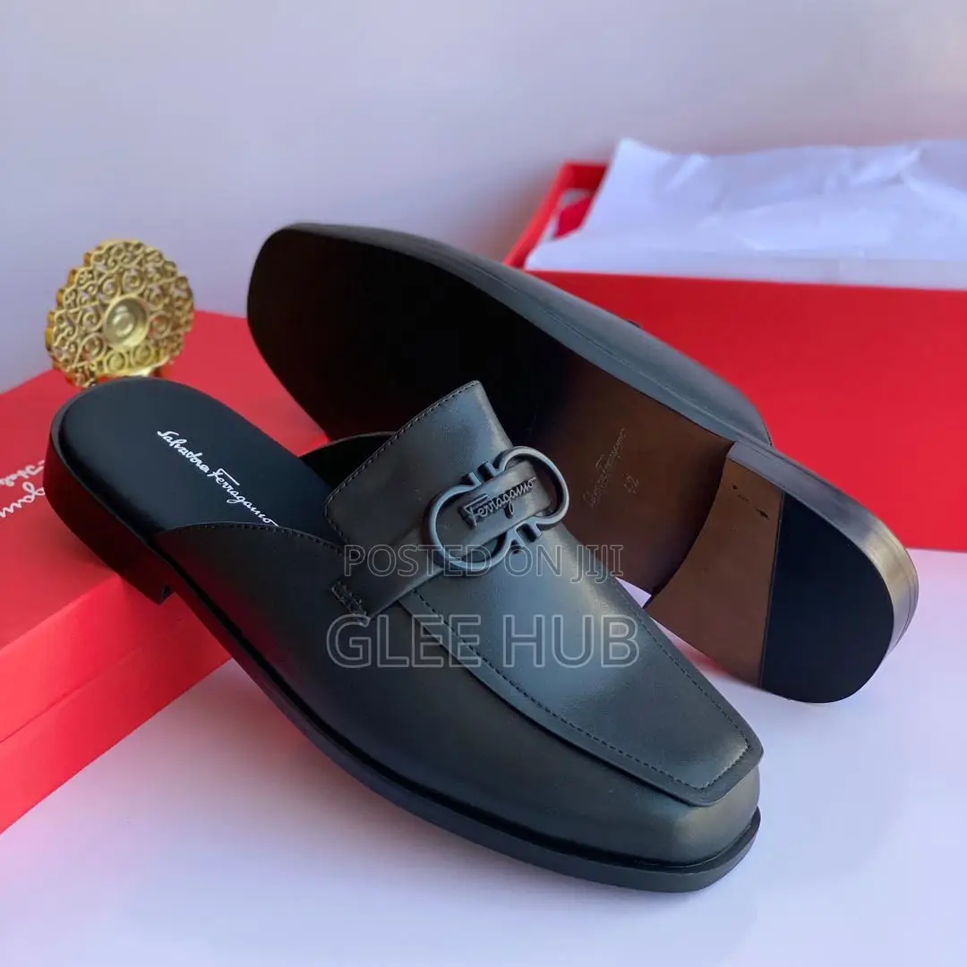 Salvatore Ferragamo Matte Half Shoe for Men