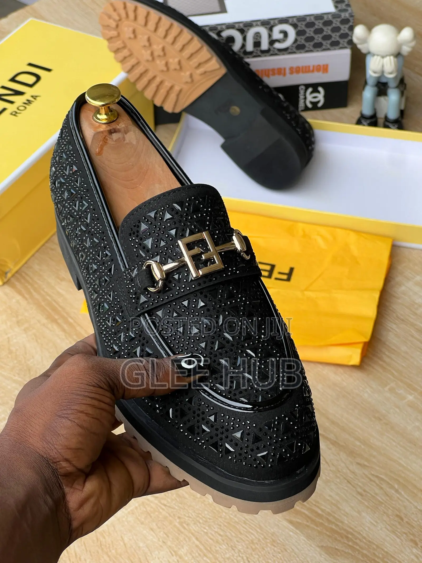 Fendi Brown-Soled Flat Shoes