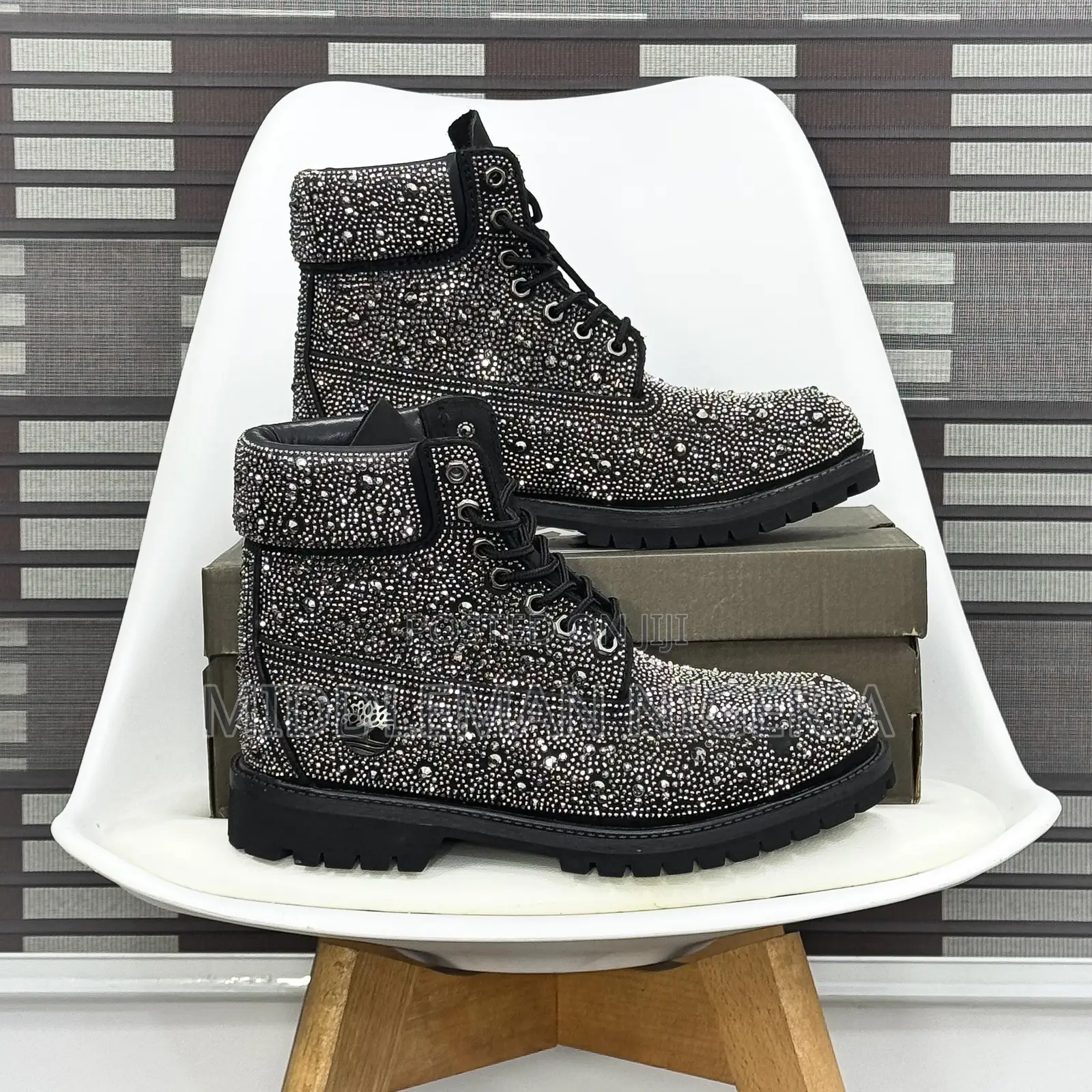 Custom Swarovski Timberland Crystals 6-Inch Boots