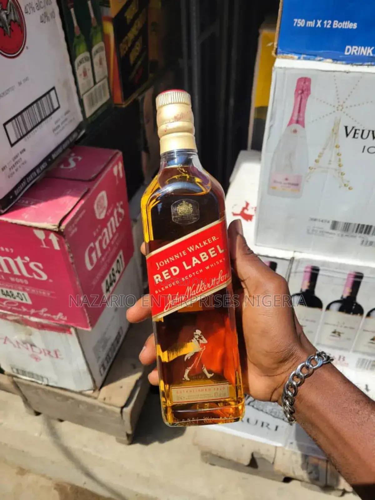 Johnnie Walker Red Label – 750ml by 12 Bottles