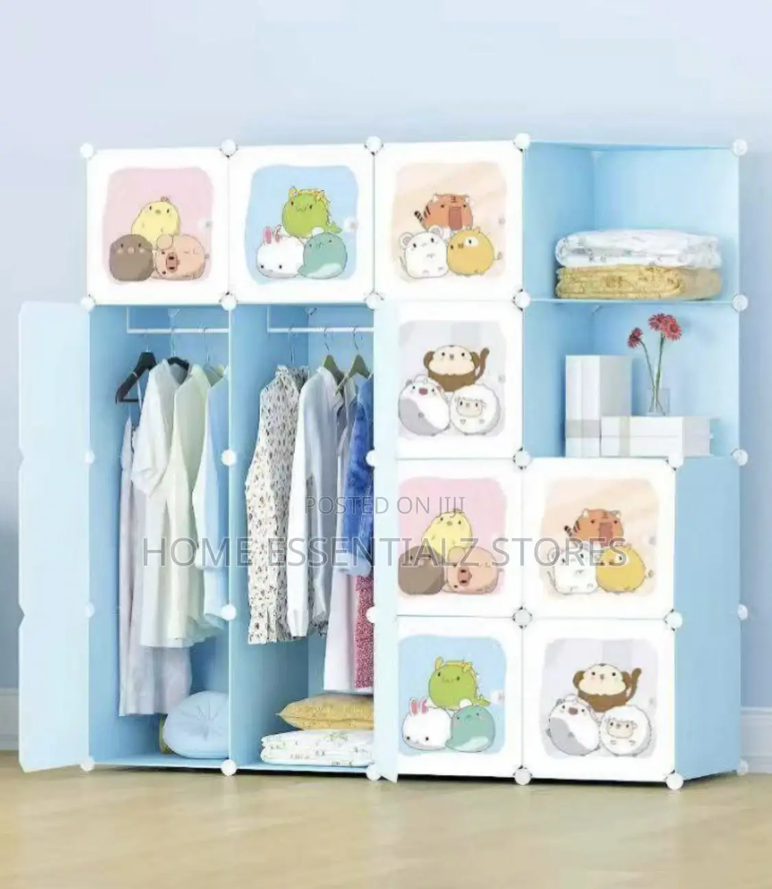 Children’S Kids Standing Clothes Cabinet