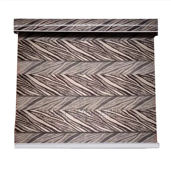 Brown, Grey Color Pattern Day and Night Window Blind