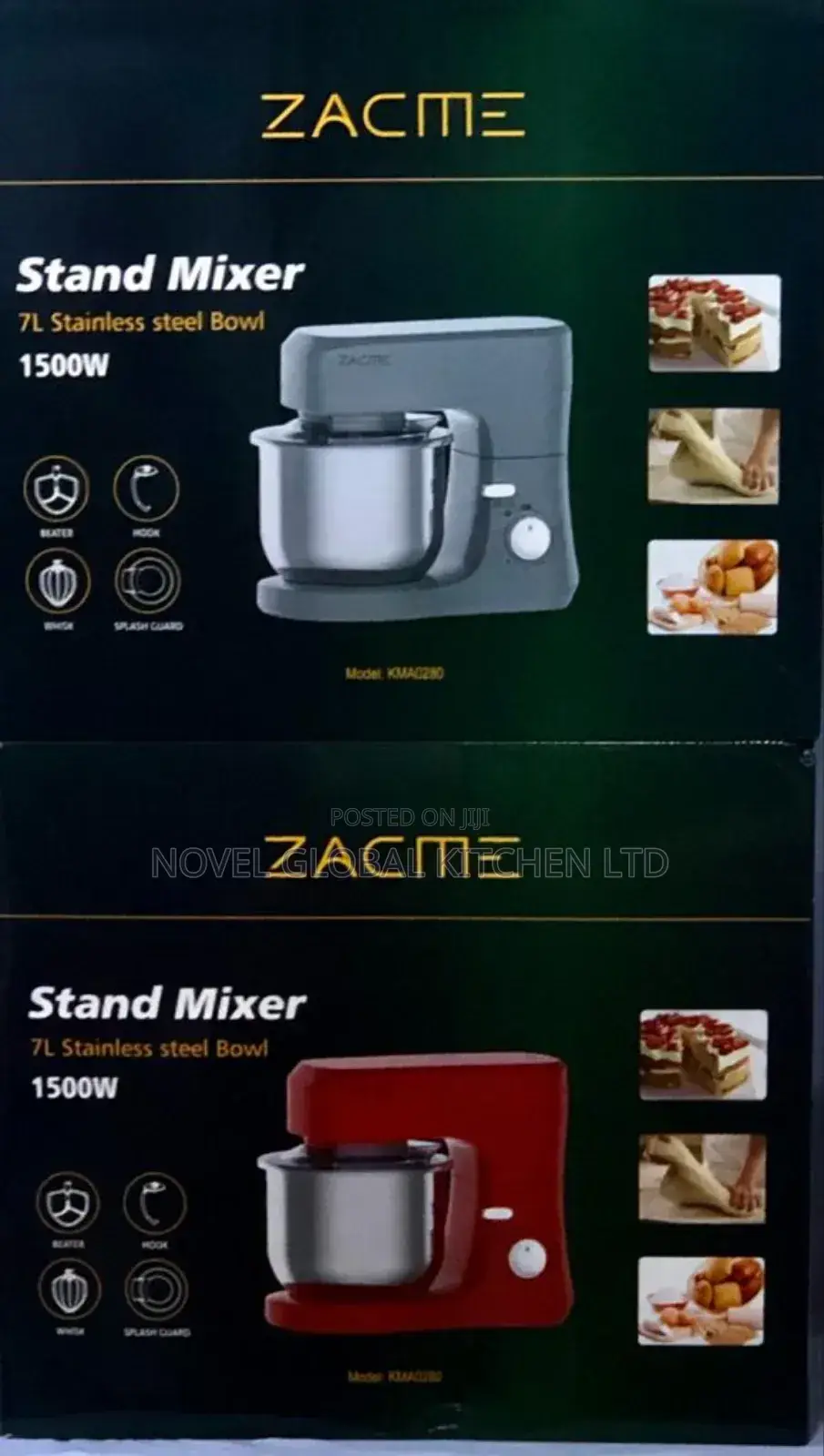 Zacme 7l Stand Mixer With Stainless Bow