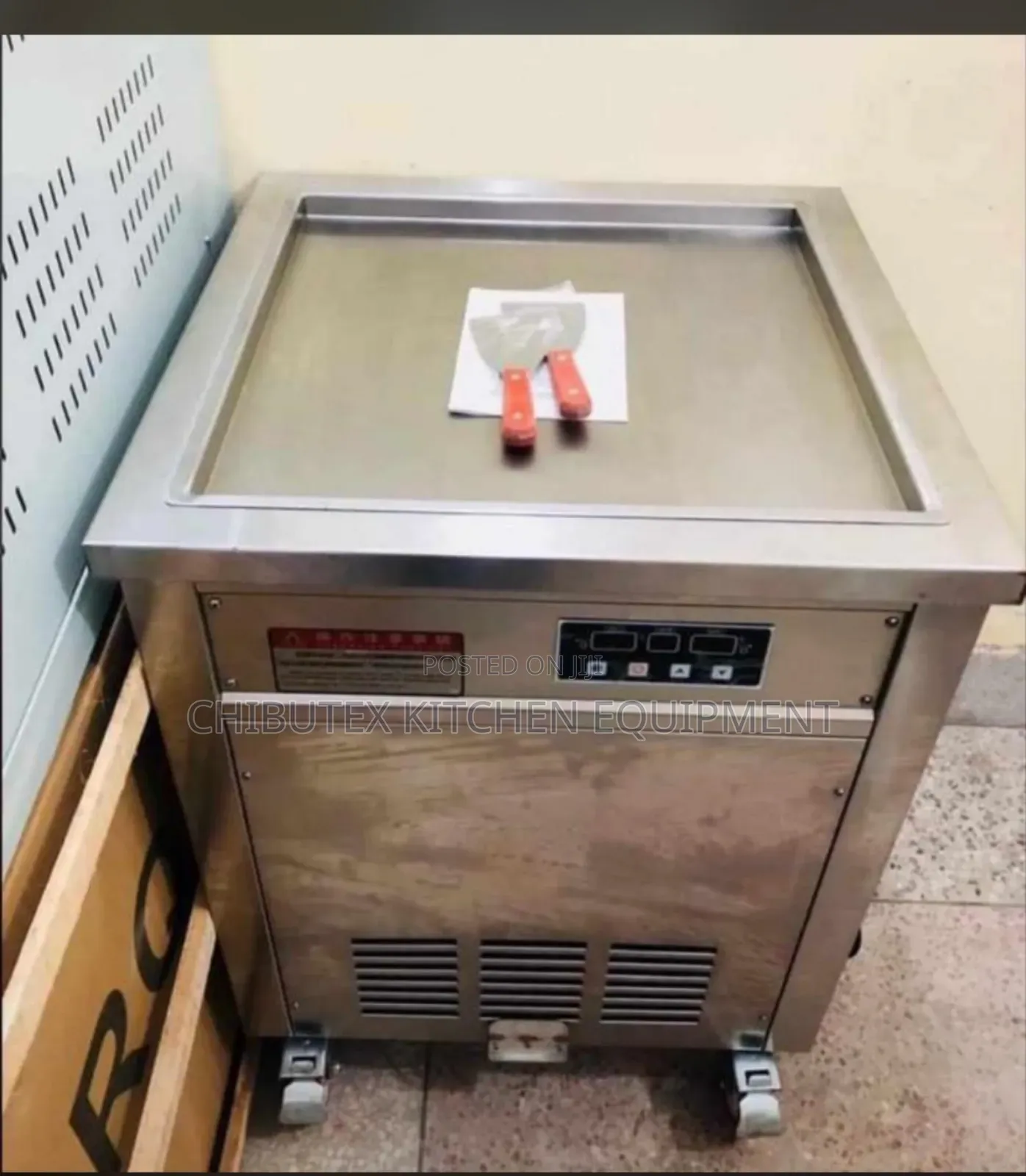 Industrial Ice Cream Fryer Machine Stainless Steel Standing
