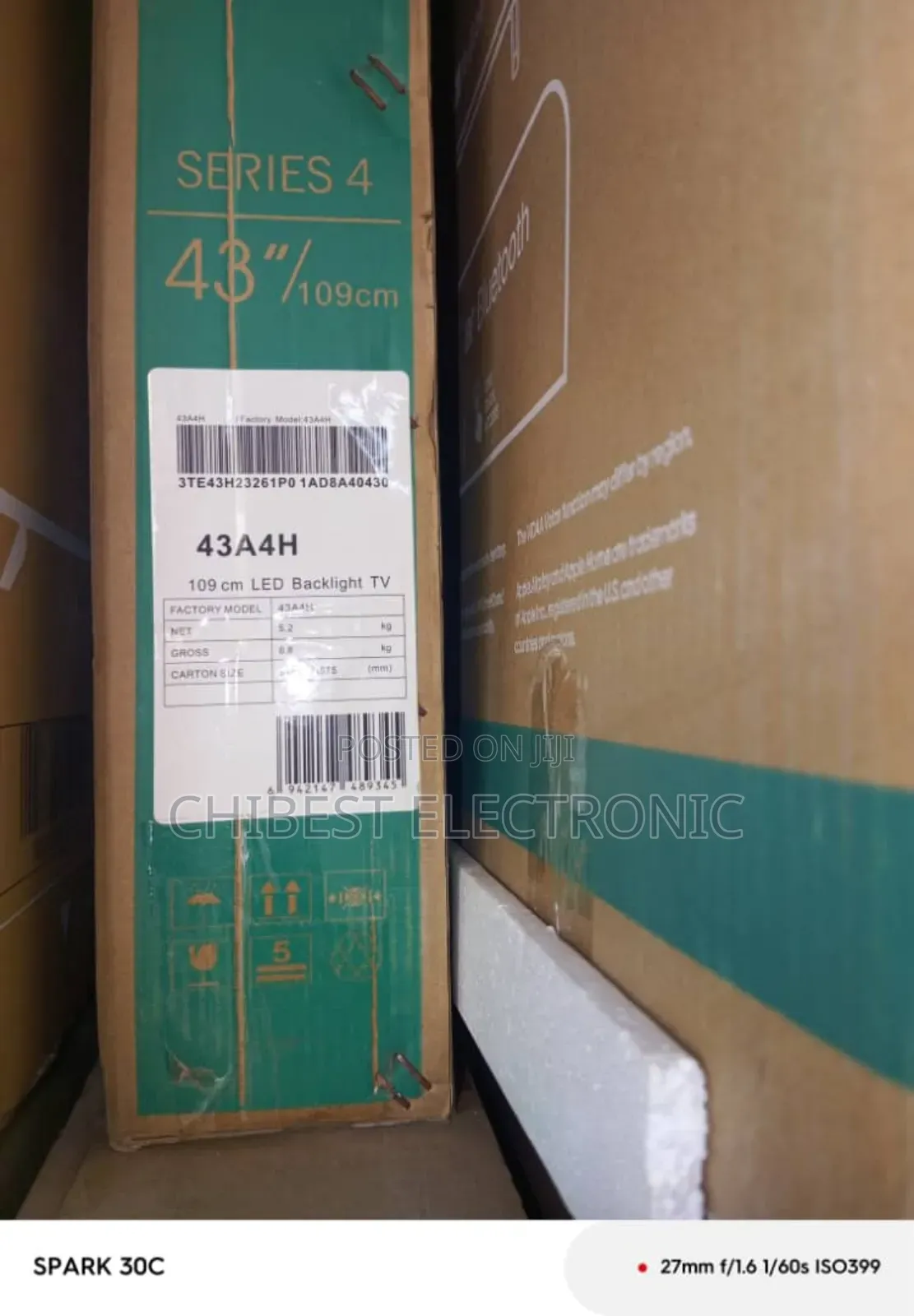 Hisense Led 43 Inches Tva5 With Two Years Warranty
