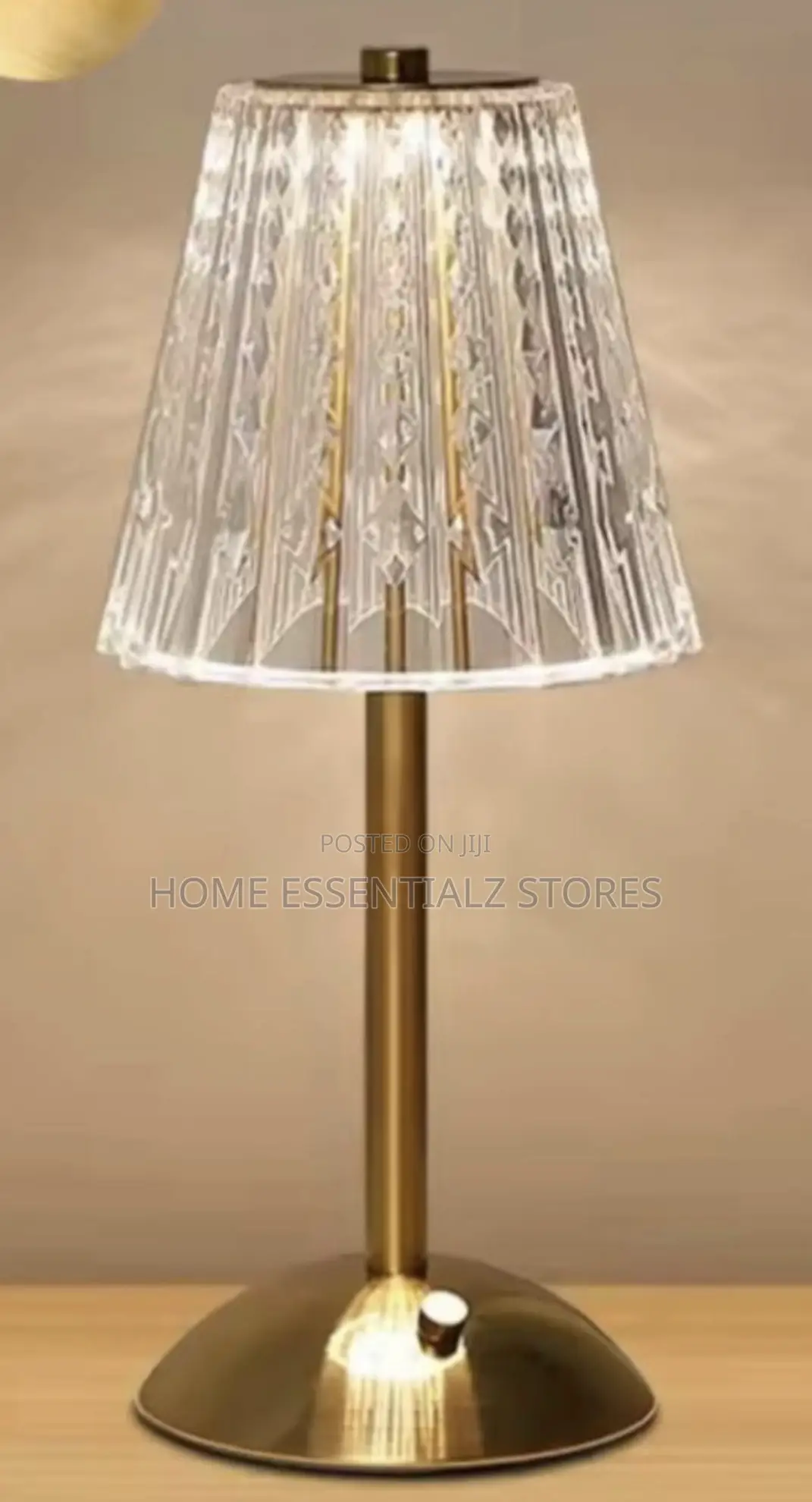 Crystal Led Rechargeable Table Lamp With Touch Sensor