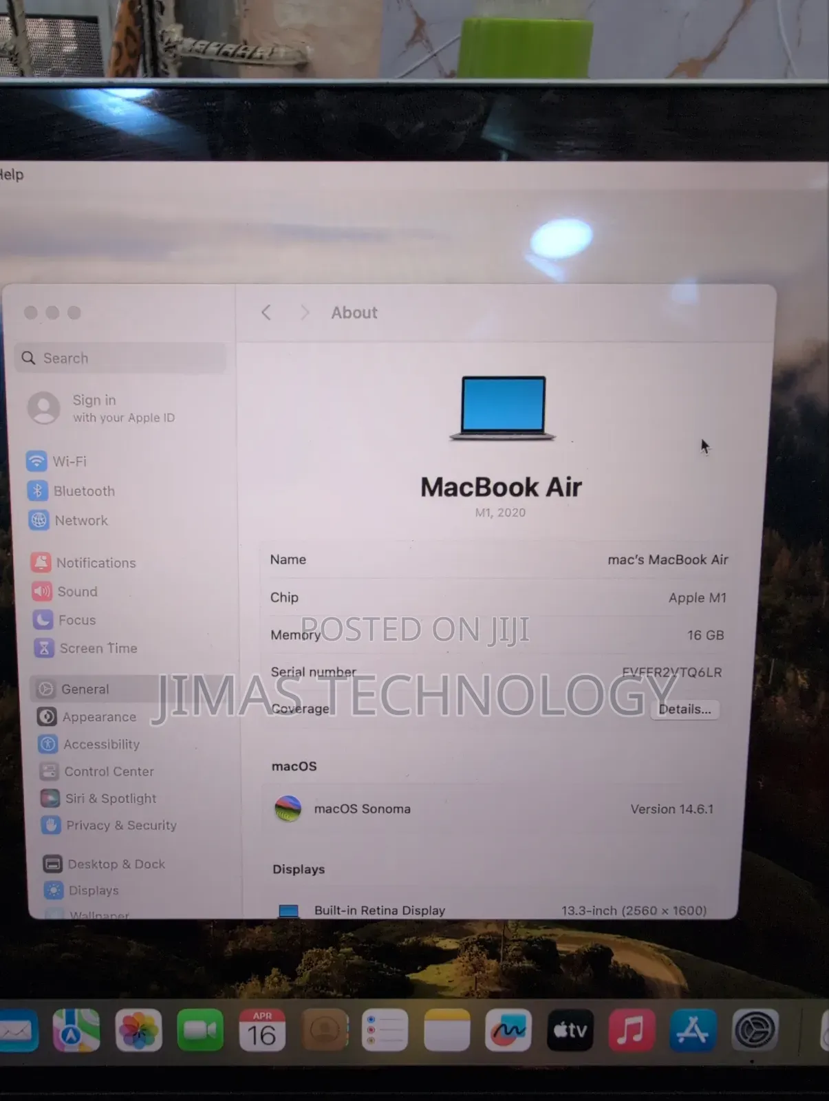 Laptop Apple MacBook Air 2020 M1 16GB Apple M1 SSD 256GB