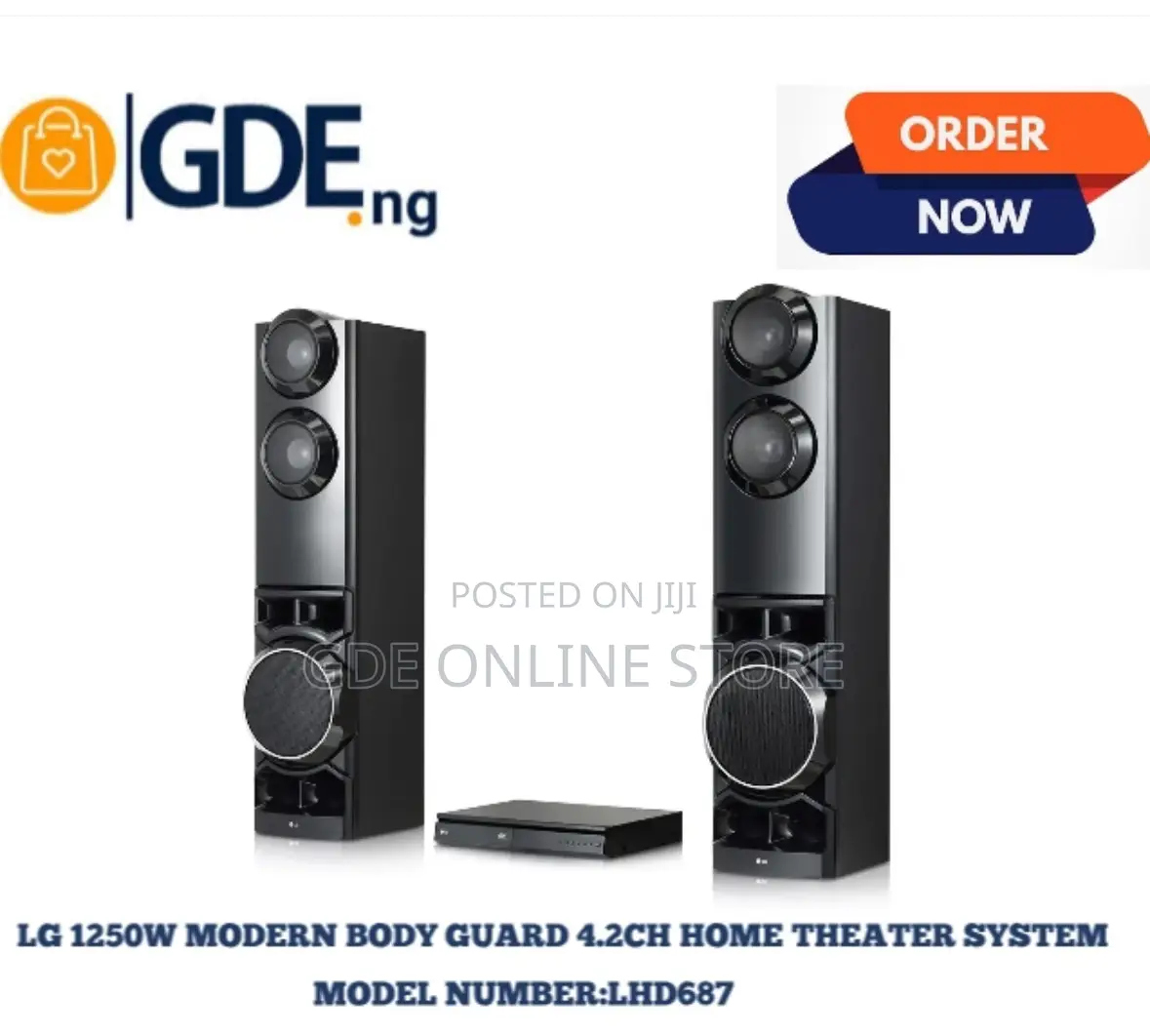 Lg 1250w Heavy Duty Bodyguard Home Theater System Lhd687