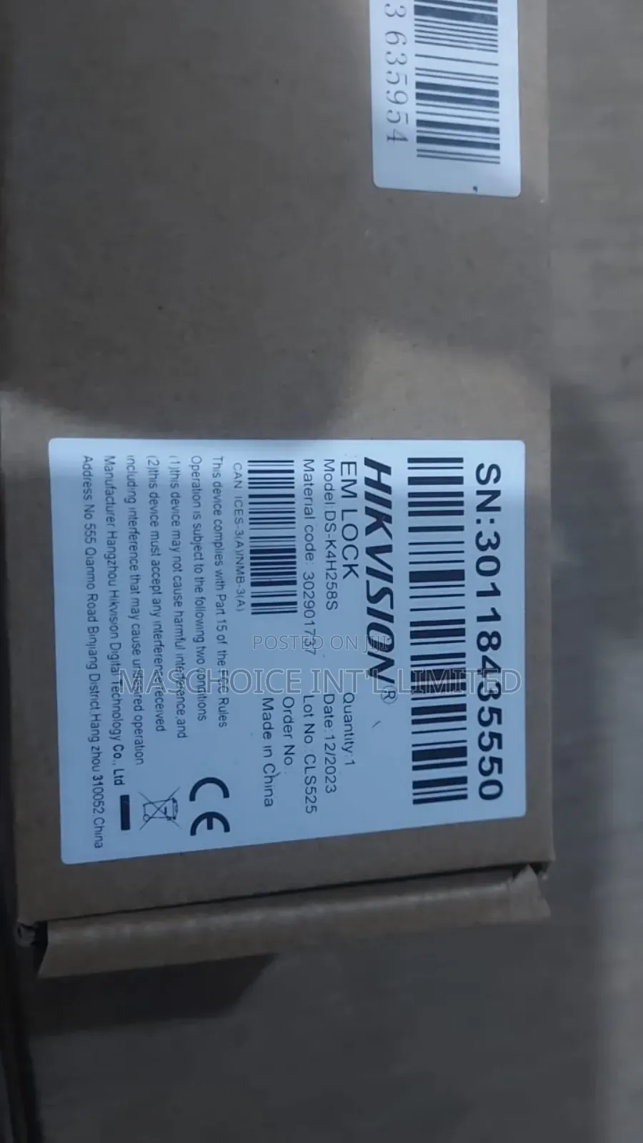 Hikvision Ds-K4h258s One-Door Magnetic Lock