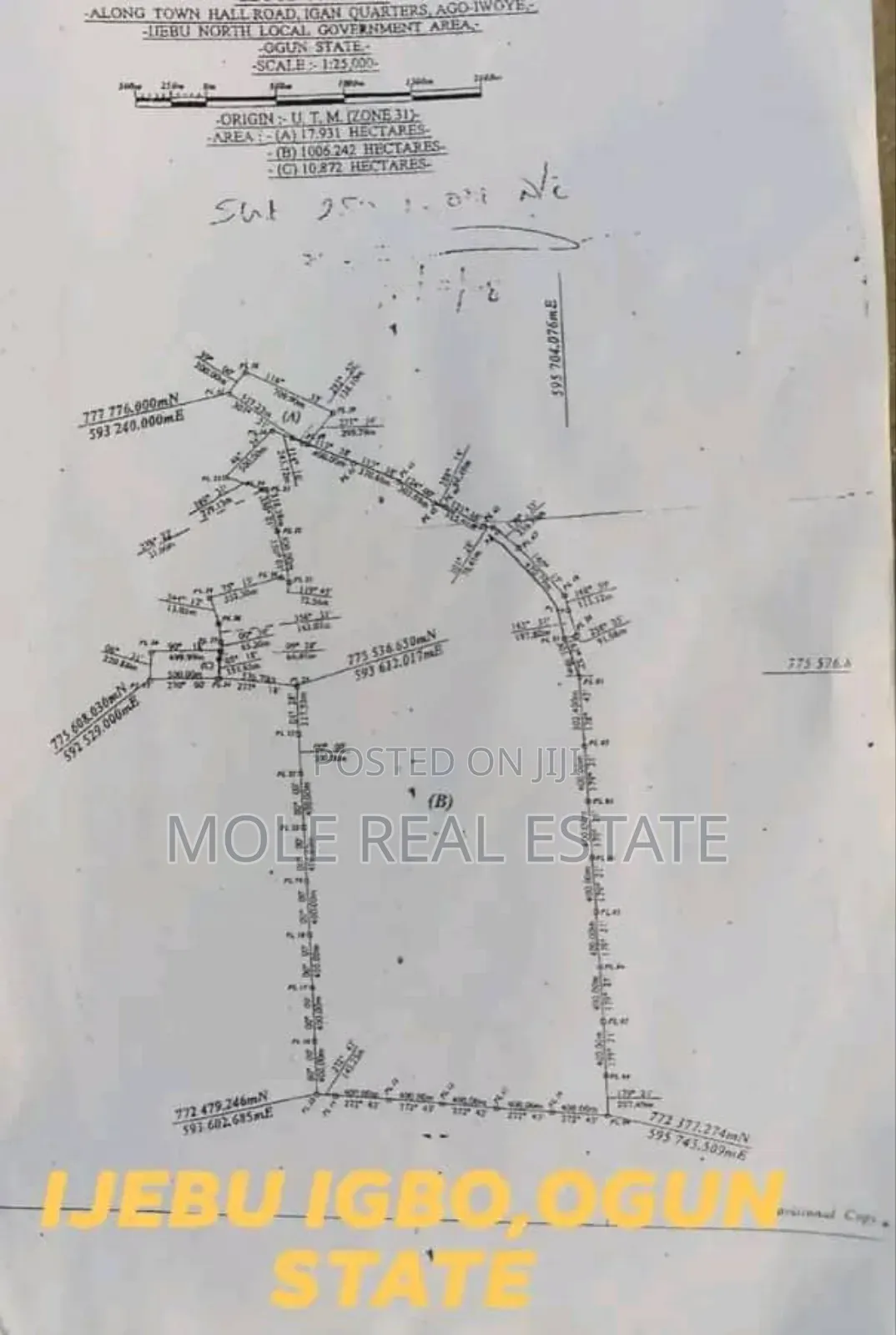 2000+ Acers Farm/Ind. Ijebu North by Odogbolu Ogun State