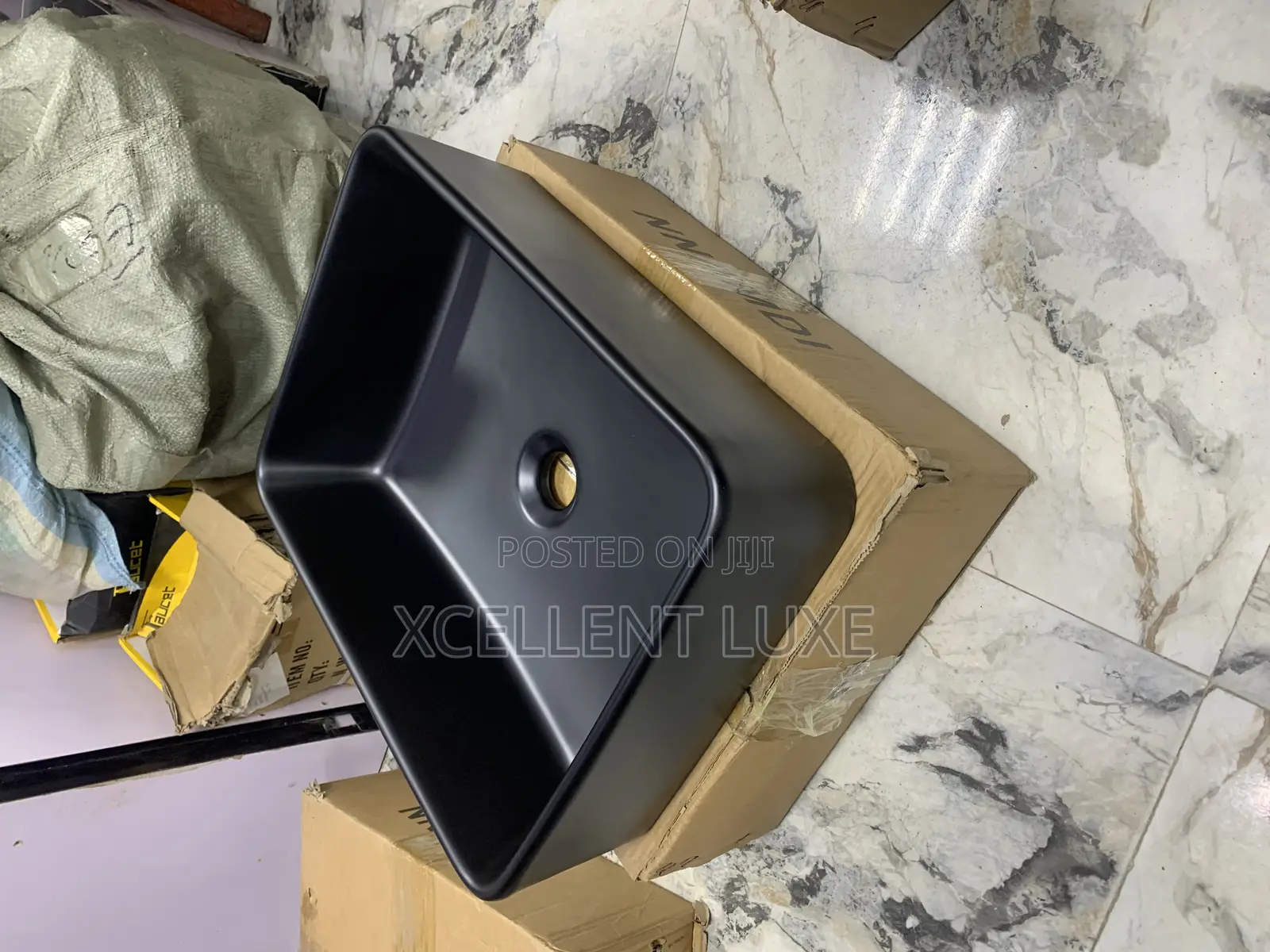Counter Top / Pedicure Bowl Basin Matt Black