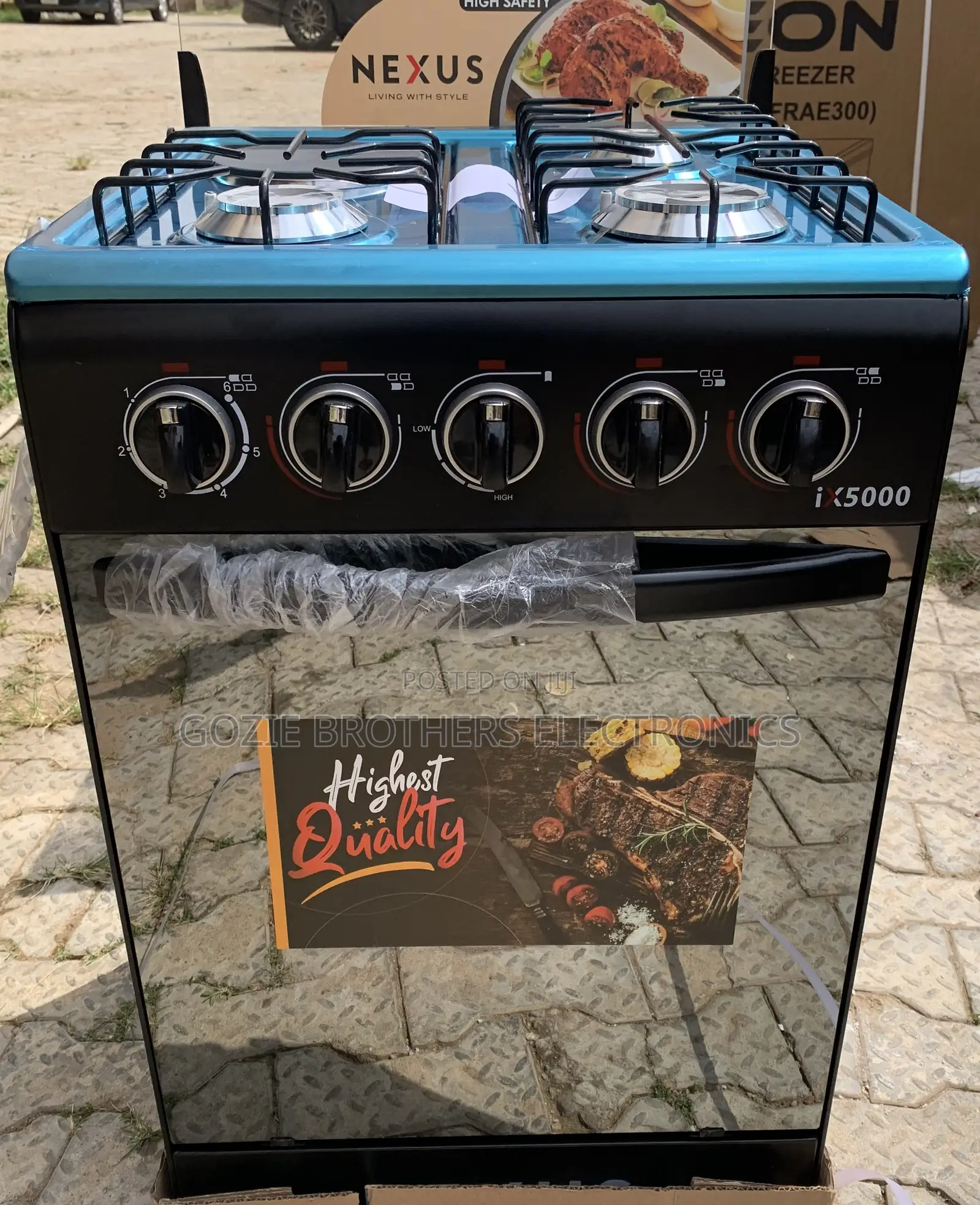 Nexus 3 by 1 Standing Gas Cooker With Oven